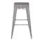 Flash Furniture 30" Silver Metal Stool-Gray Poly Seat CH-31320-30-SIL-PL2G-GG - alternate 2